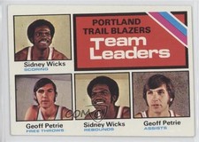 1975-76 Topps Team Leaders Sidney Wicks Geoff Petrie #131 1x1