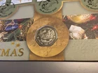 GB STAMPS RARE GIBRALTAR CHRISTMAS COIN FIRST DAY COVER WITH MINT 1997 COIN
