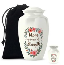 Combo Urn 10Inch  3Inch for Ashes Keepsake Memorial Gift for Women Memorial
