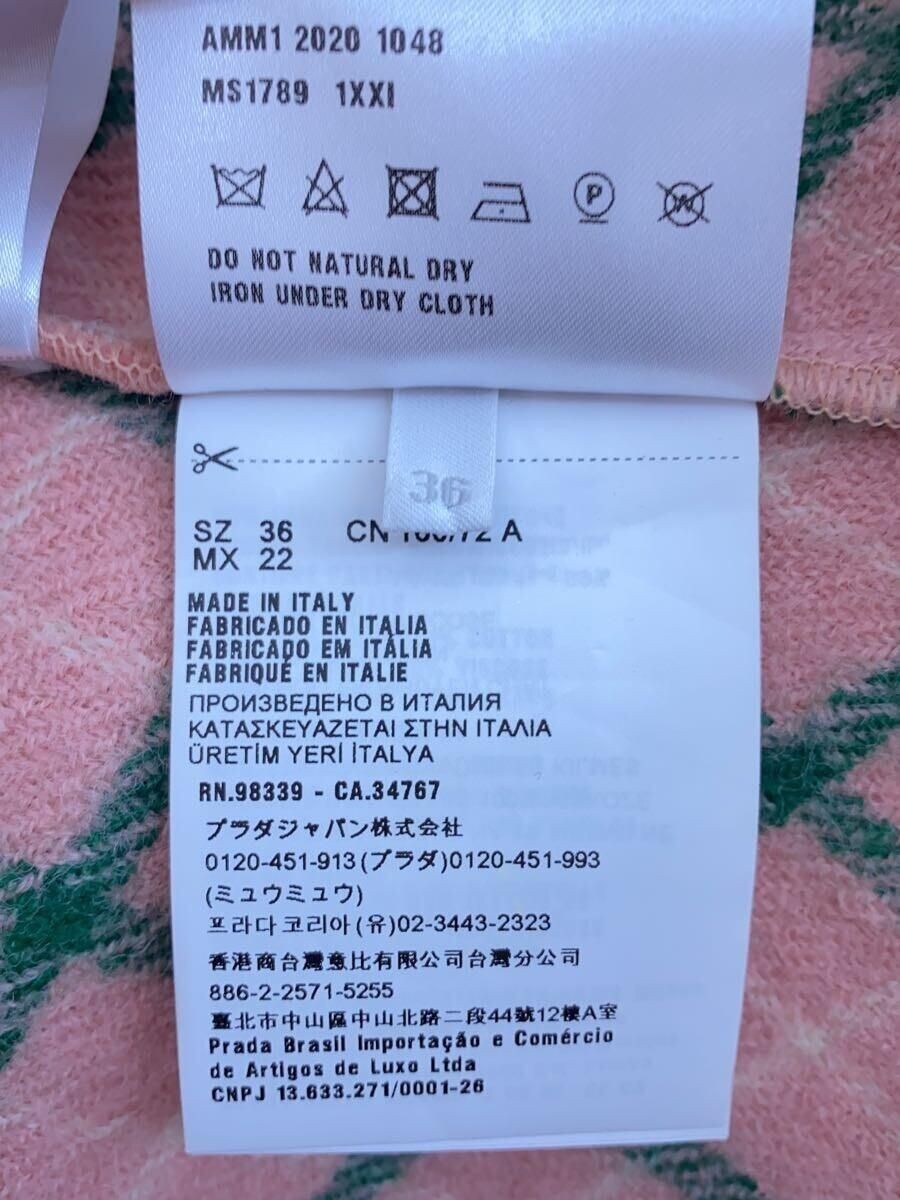 ALTRA MIU altro cappotto lungo 36 lana rosa check AMM1 2020