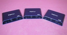 Lot of 3 BrightSign HD223 HD3 Network Interface Digital Signage Media Players