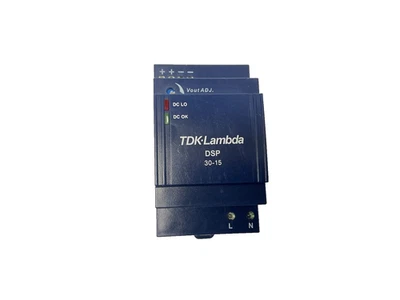 NEW TDK LAMBDA DSP30-15 DIN RAIL POWER SUPPLY 100-240VAC 47-63HZ 800MA 15VDC 30W - Image 1 of 4