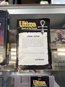 Ultima Quest Of The Avatar (Nintendo NES) Complete in Box CIB