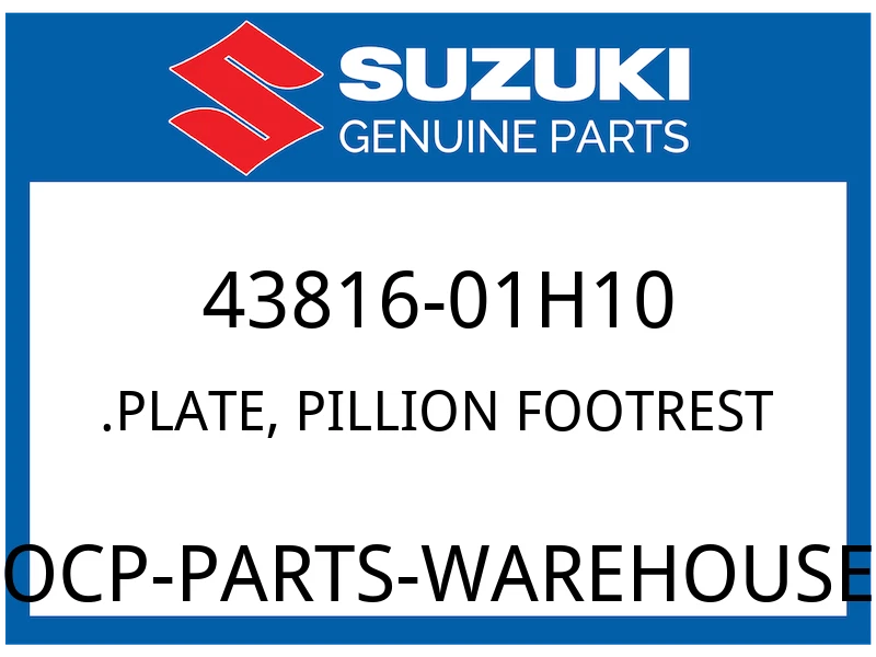 PLATE,PILLION FOOTREST