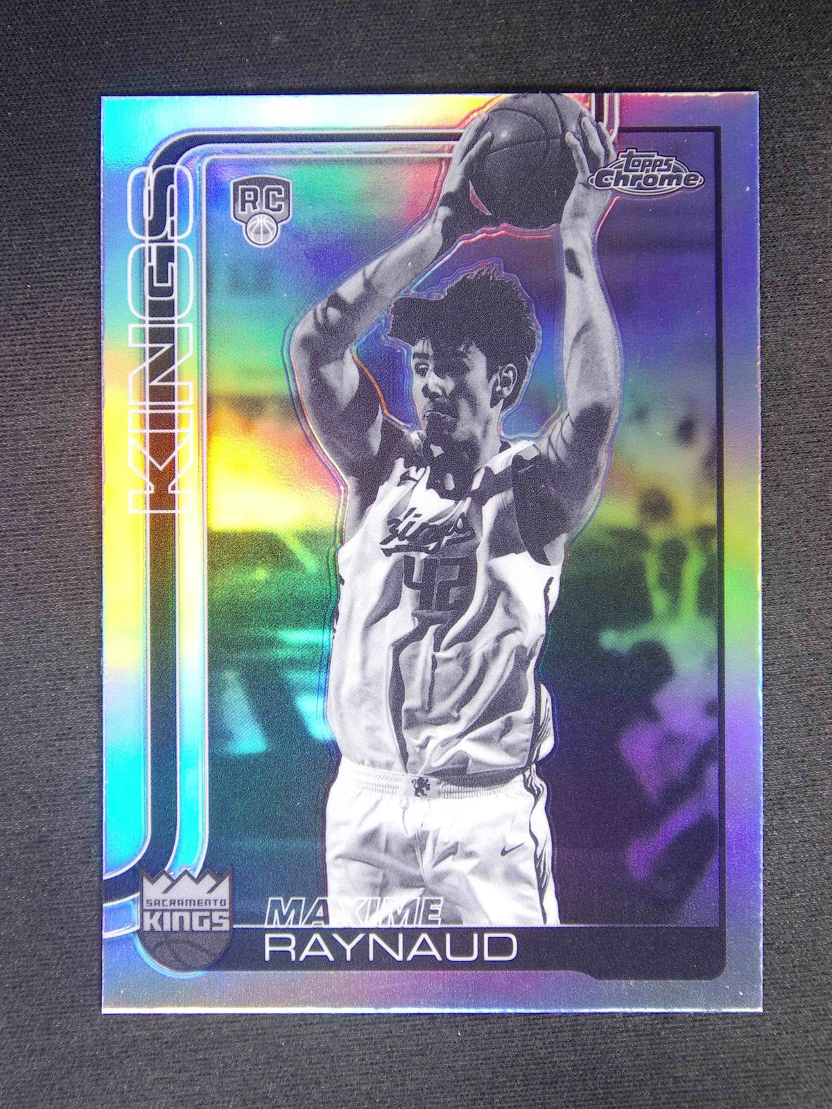 2025-26 Topps Chrome Maxime Raynaud #293 RC Rookie Refractor Negative