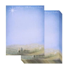 96 Sheets Nativity Scene Christmas Stationary Paper for Writing Christmas Letter