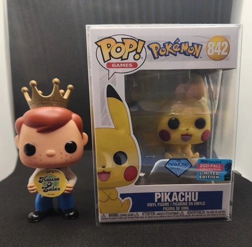 Funko Pop! Pokemon Pikachu Diamond 2021 Fall Convention Exclusive w/ Protector