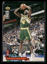 Shawn Kemp 1994-95 Collector's Choice French Gold Signature #404 SuperSonics