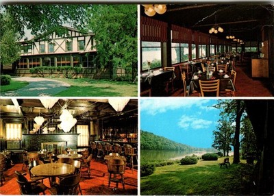 Maxson Manor Restaurant Oregon Illinois Rock River Greek Cuisine Postcard