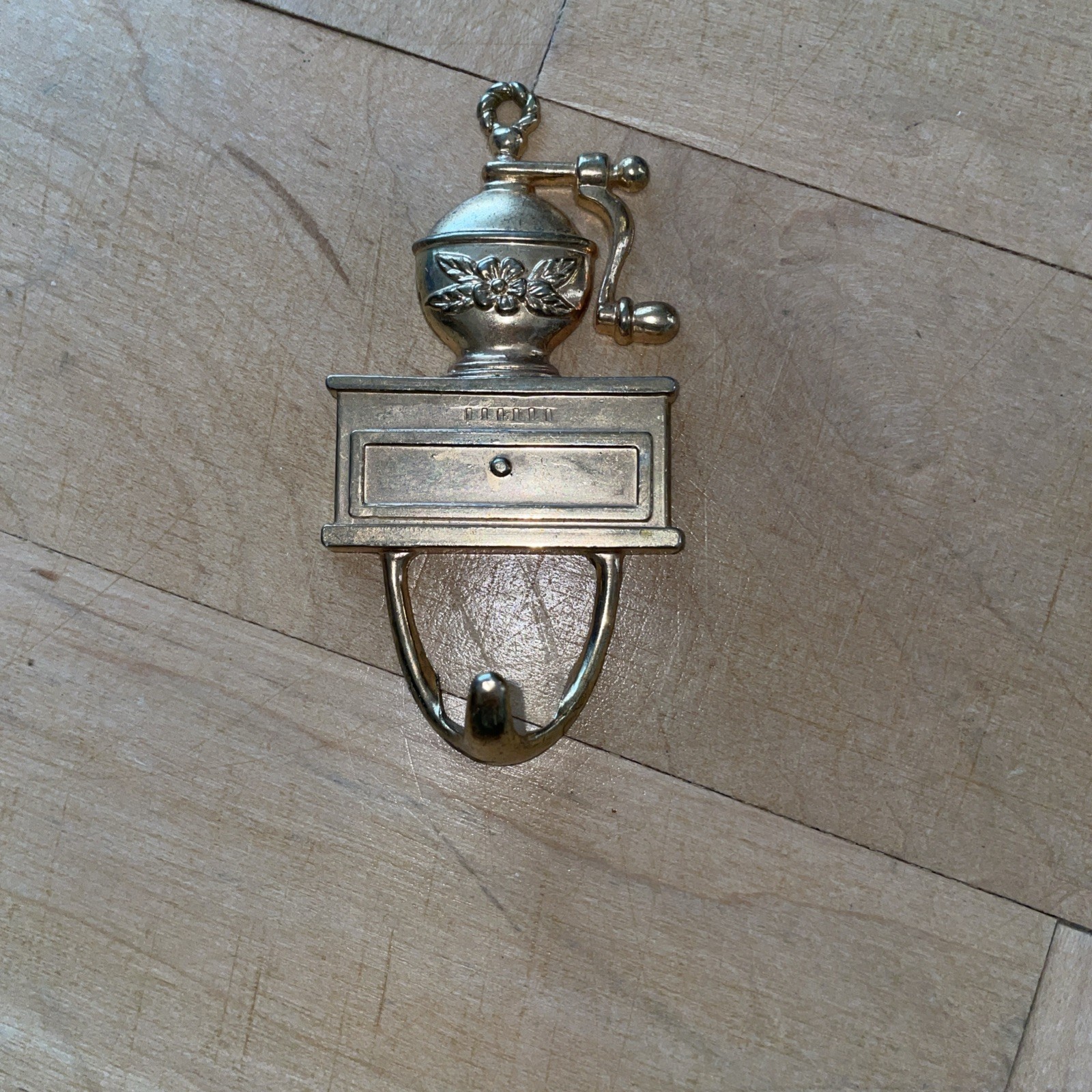 Vintage metal Coat Hooks Coffee Grinder 3“ x 2“ kitchen 