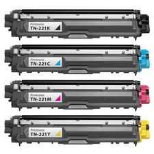 4PK TN-221 Brother Cartridge HL3140CW HL3170DW MFC9130CW MFC9330CDW MFC9340CDW