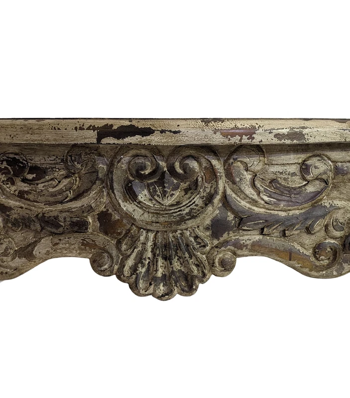 Caminetto Camino Cornice Decorativa Copri in Legno Anticato 145 cm Mensola, fotografia 13 di 18