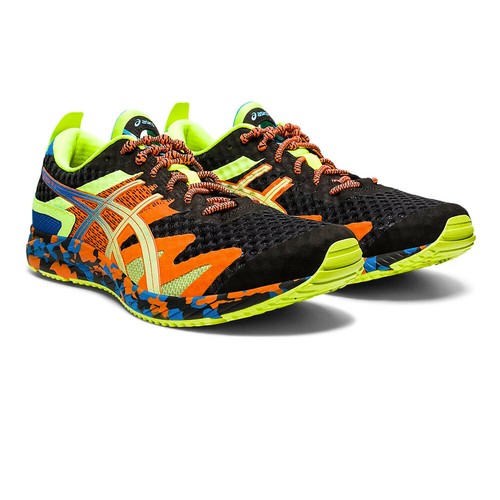 Asics Hombre Gel-Noosa 12 Correr Zapatillas Negro Naranja Deporte eBay