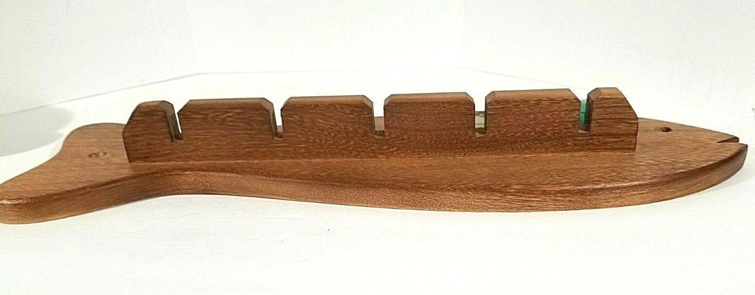 IPCO Hold a Rod Hardwood Rod & Reel Holder Wall Mount - Made in USA