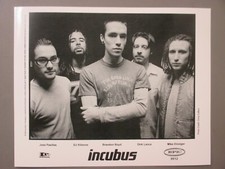 Incubus black/white 8X10 matte finish promo photo 1999 !