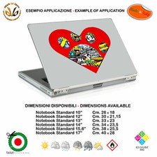 Heart Footprints Sticker Contoured Notebook Sticker Bomb Heart Dog Tablet Print PVC