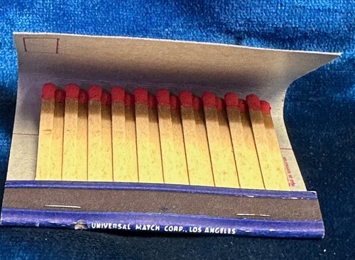 👀 WW2 San Bernardino Army Air Field Large Match Book (Unstruck) 👀 - Picture 3 of 3