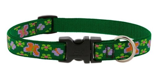 "Collar o correa para perro Lupine Lifetime flores limitadas mariposa fiesta jardín -3/4" - Imagen 4 de 7