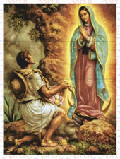 Virgen de Guadalupe 12pc CERAMIC TILE MURAL 24"x32" Backsplash Mosaic Wall Decor