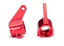 Traxxas Rustler/Stampede/Bandit Red Anodized Aluminum Steering Blocks : 3636X