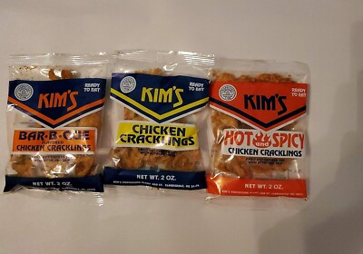 Kim's Chicken Skin 4 BBQ, 4 HOT, 4 REGULAR 12 pack