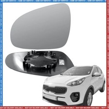 Kia Sportage Left Passenger wing mirror glass 2016-2021 door side Heated