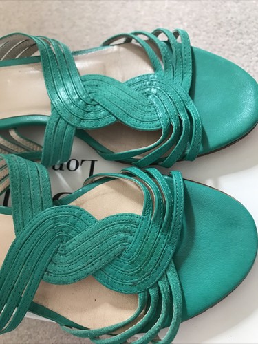 L k bennett zapatos de cuero verde talla 37 4 - Imagen 2 de 5