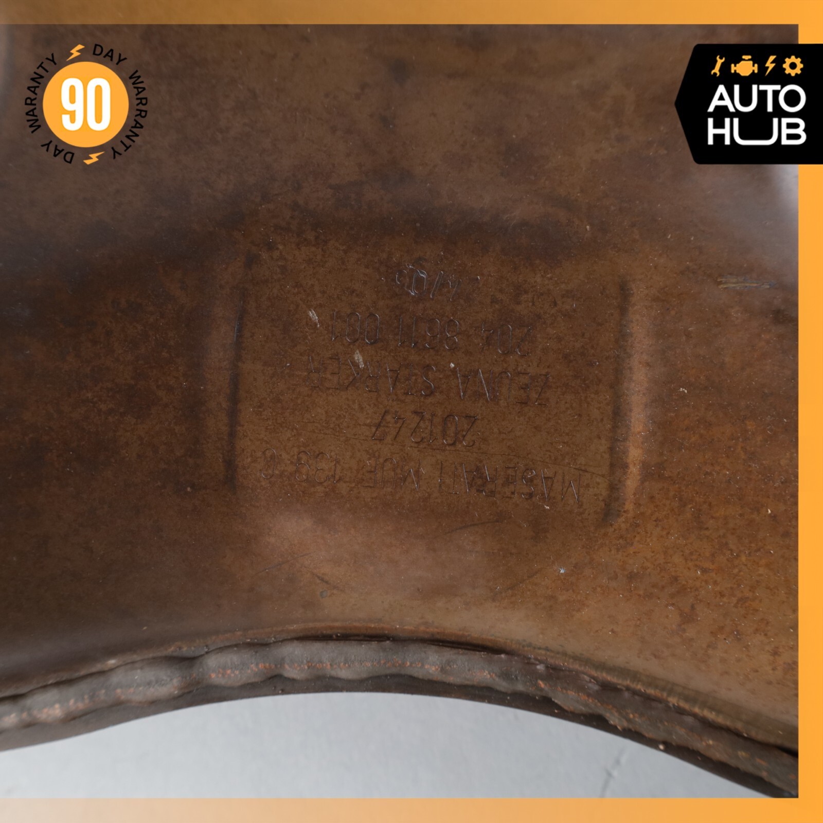 05-07 Maserati Quattroporte M139 Exhaust Mid Pipe Center Resonator Silencer OEM