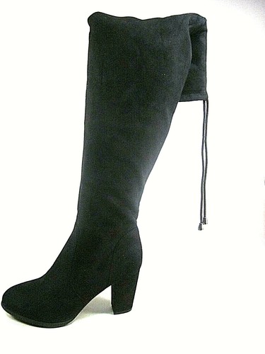 Dream Pairs Highleg Women's Thigh High Fashion Black Heel Boots,US Size 9,New - Picture 2 of 5