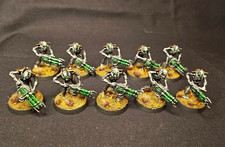 Necron Warriors /W Gauss Reaper Painted Ready for Battle