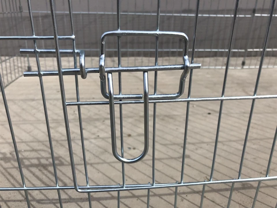 Metal Chicken Rabbit Pet Small Animal Cage Crate Run Exercise Playpen Enclosure - Image 2 of 4