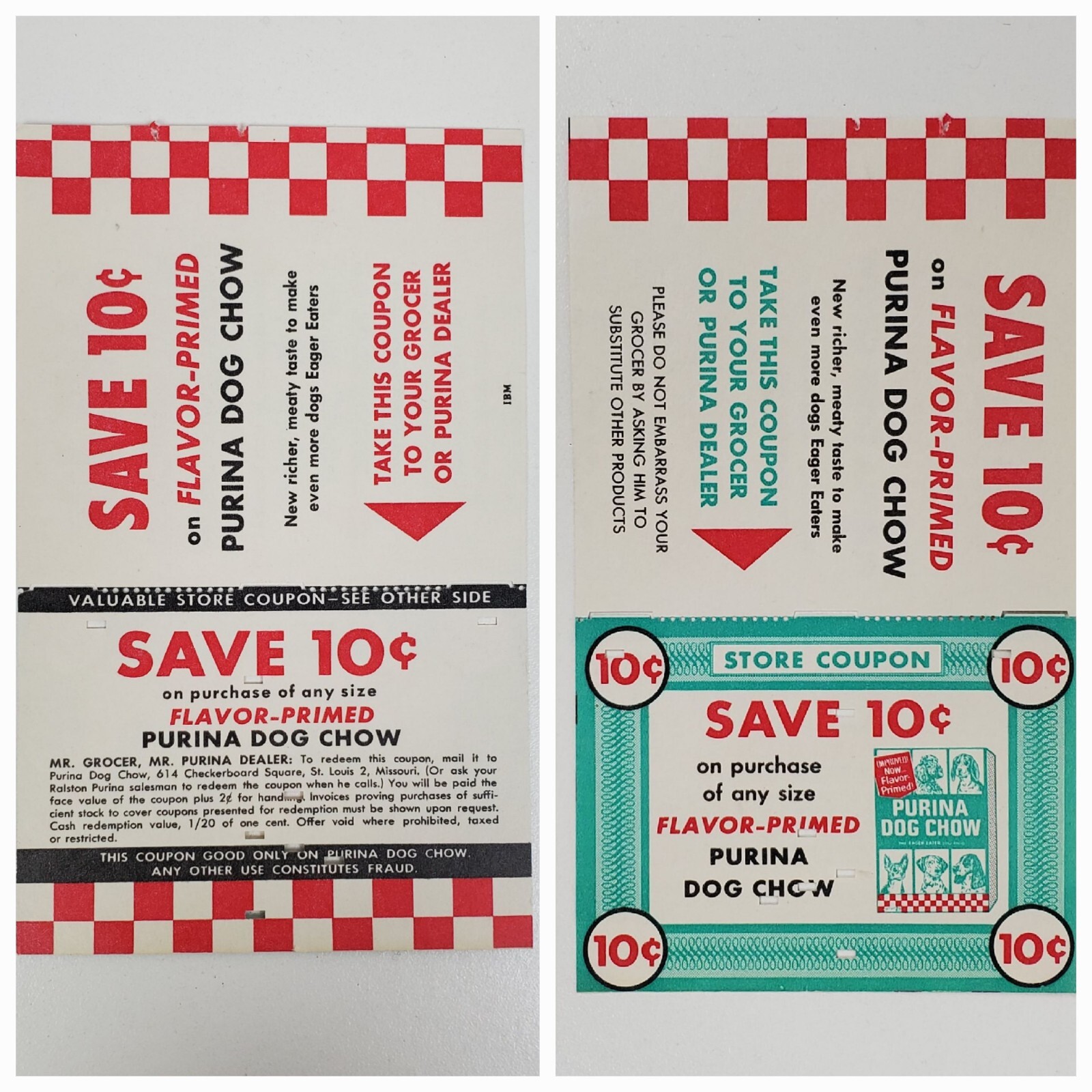 Dog Chow Grocery Store Coupon 10 Cents Advertisement