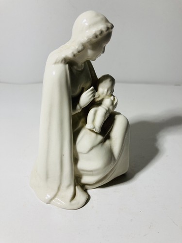 Goebel Sacrart Madonna w/ Child Figurine Germany E&R Golden Crown Mary Jesus 6" - Picture 2 of 7