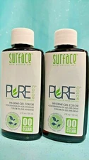 2 Surface Pure HY-DEMI GEL HAIR COLOR Dye Demi Permanent ~ 00 CLEAR Shine Gloss