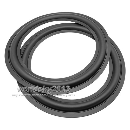 Pieza de repuesto de reparación de círculo envolvente de altavoz de 8" pulgadas con borde de goma de 2 piezas - Imagen 2 de 7