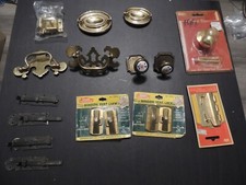 Lot of Assorted Vtg Door Hardware Retro door pulls handle Antique Locks Junk Dra