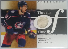 2021-22 Upper Deck Artifacts Threads of Time Jersey Columbus Pierre-Luc Dubios