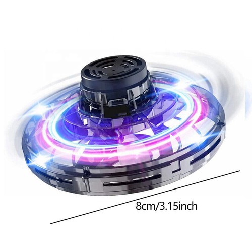 Mini Drone LED UFO Type Flying Helicopter Spinner Fingertip Flight Gyro Toy ण - Picture 2 of 15