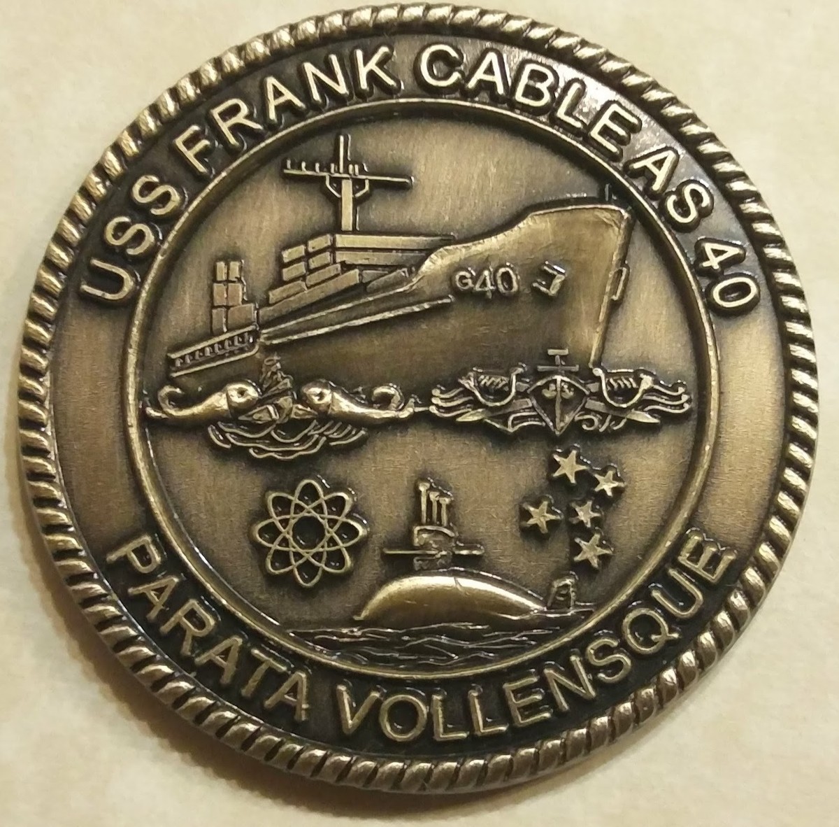 USS Frank Cable (AS-40) Salvage Diver Command Master Chief Navy