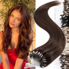CLEARANCE Micro Loop Tip Human Remy Hair Extensions 1G/S Thick Micro Ring Beads