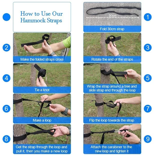 Tragbare Hängematte mit Moskitonetz 660 Pfund Kapazität 2 Personen Hängematte Hängebett - Bild 14 von 38