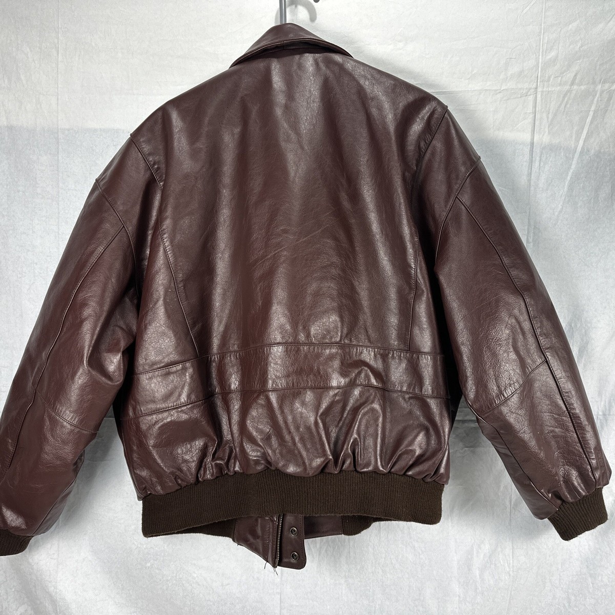 ADVENTURE BOUND ORIGINALS BY WILSONS MEN'S AVIATOR LEATHER JACKET