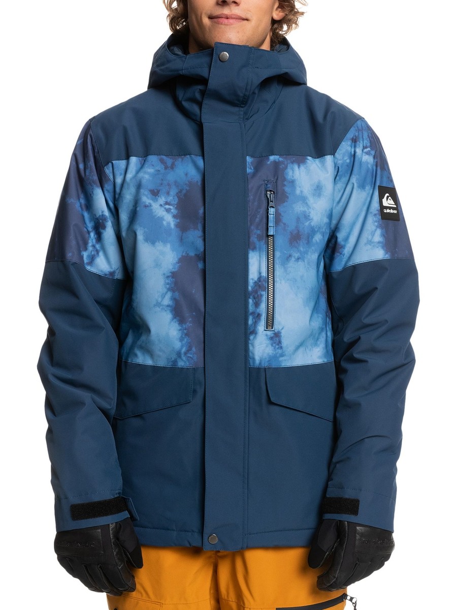 NWT $200 Quiksilver Snow Mission Printed Block Jacket M | eBay