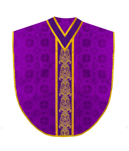 Liturgisches Borromäisches Messgewand Gewand mit Goldstickerei - Bild 9 von 24