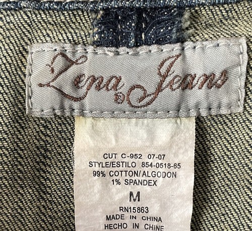 Zena Jeans Vintage Denim Blazer M Jacket 90s Y2K - Picture 6 of 6