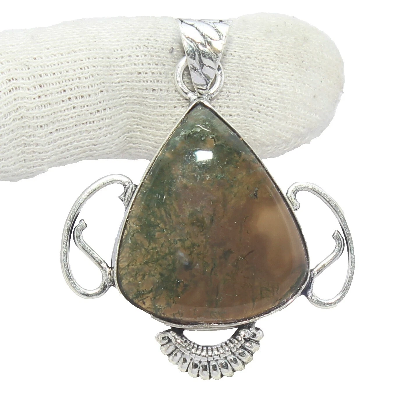 Ágata de Cobre Chapado en Plata Moda Collares y Colgantes