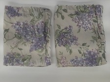 Lauren Ralph Lauren Ivory Label Vintage Std. Pillow Shams Purple Lilac Floral