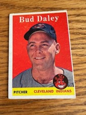 1958 TOPPS  #222 Bud Daley Cleveland Indians EX