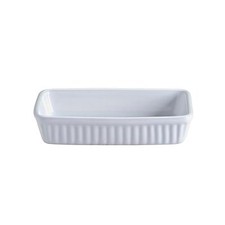 White rectangular baking dish 18 cm SET  OF 4 ceramic baking dish lasagne dishes