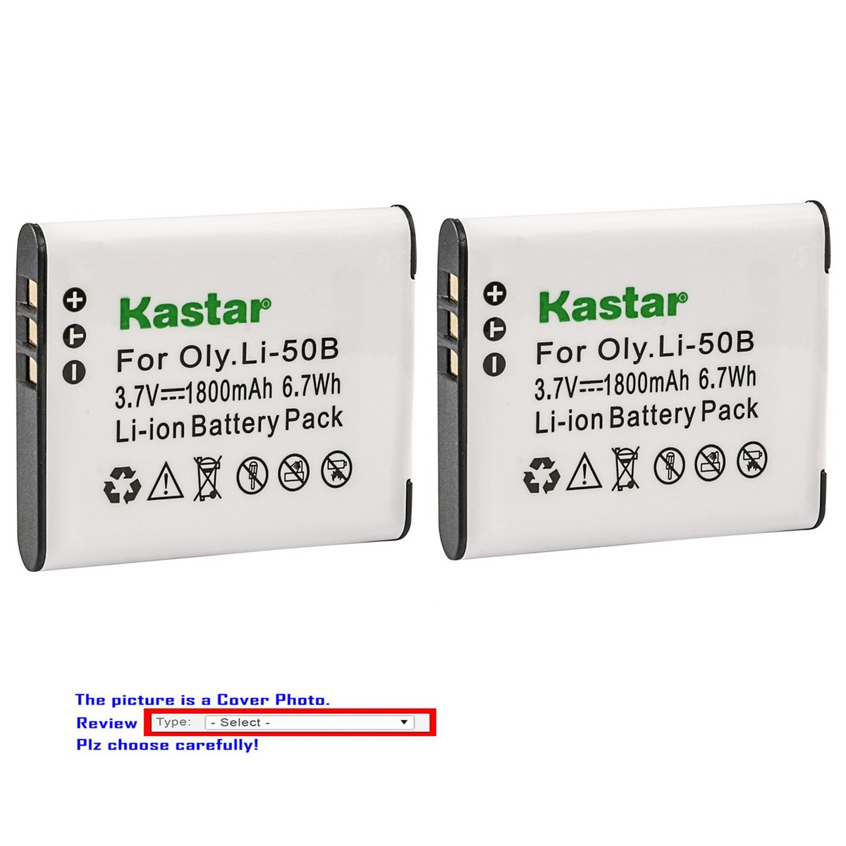 Kastar Replacement Battery for Kodak LB-050 LB-052 & Kodak